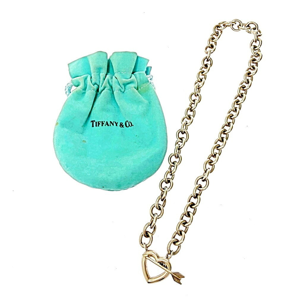 Tiffany Heart Arrow Necklace Silver